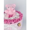 Valentýnský medvídek růžový2