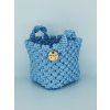 Košíček macramé modrý 1
