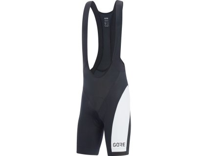 GORE C5 Optiline Bib Shorts+ fekete/fehér - M