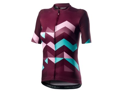 Női mez Castelli UNLIMITED W bordó vörös (Méret 4XS)