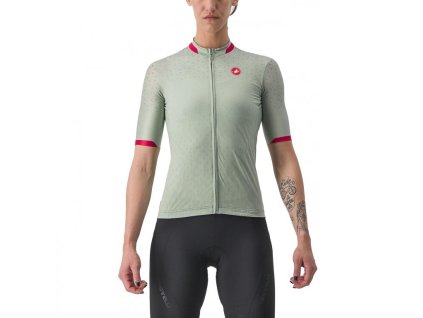 Női trikó Castelli PEZZI defender zöld (Méret L)