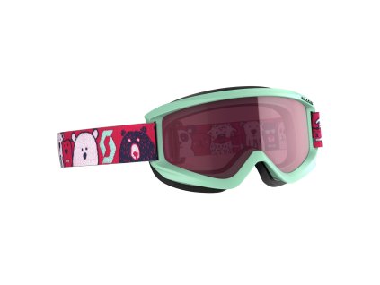 lyziarske okuliare scott goggle jr agent mint greenpink 22768