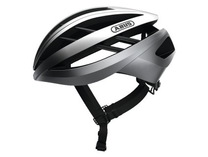 Sisak Abus Aventor csillogó ezüst M 54-58 cm