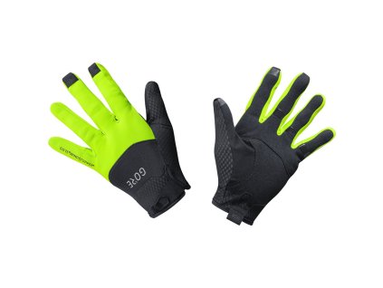 rukavice gore c5 ws gloves blackneon yellow 17955