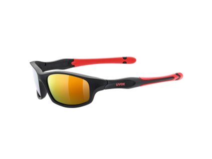 okuliare uvex sportstyle 507 black mat red 25595