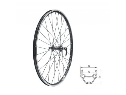 zapletene koleso predne kls draft f 26 black 20775