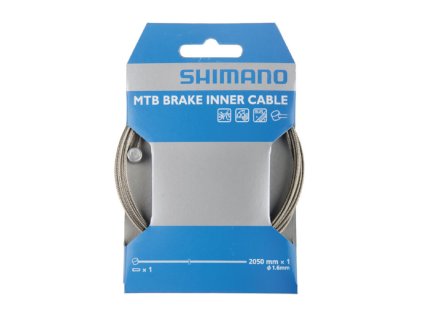 Fékkábel Shimano MTB 1,6x2050mm rozsdamentes acél csomagolva
