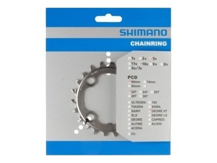 prevodnik shimano xt fc m782 22 zubov 64mm 23632