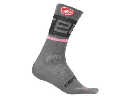 ponozky castelli free kit 13 tmavo sedoruzove lx 22319