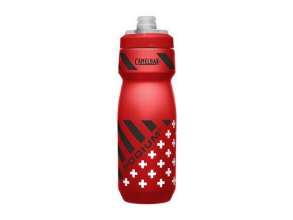 flasa camelbak podium 071l red check stripe 54402