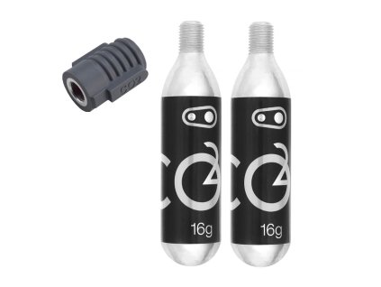 CRANKBROTHERS Klic CO2 adapter + 2 db 16 g-os patron + 2 db 16 g-os patron