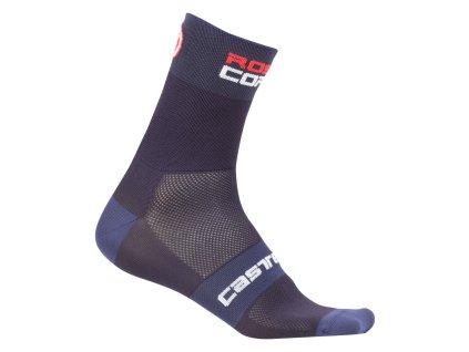 ponozky castelli rosso corsa 9 tm. ocelovo modre lxl 26156