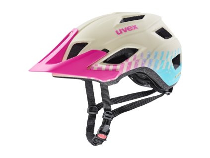 prilba uvex access sand pink aqua mat 52 57 cm 55493