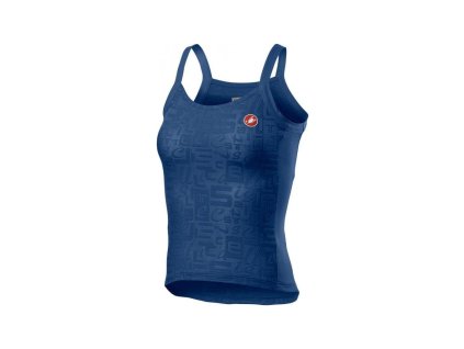 Női top Castelli PROMESSA JACQUARD BAVETTE TOP kék (Méret 4XS)