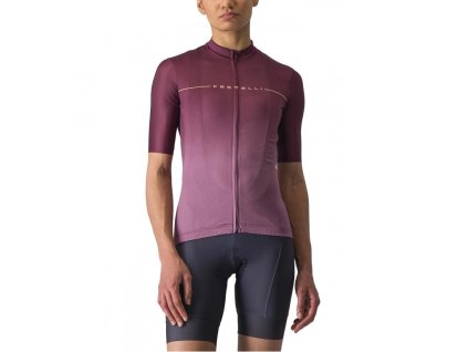 Női trikó CASTELLI SALITA bordó (Méret XXS)