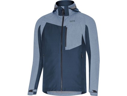 bunda gore c5 gtx infinium hybrid hooded jacket deep blue 19309