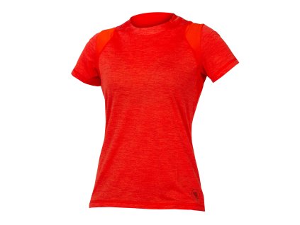 ENDURA női SingleTrack S/S Jersey II Paprika (Méret 4XS)
