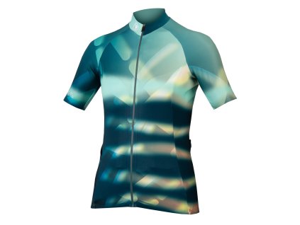 Endura Női Virtual Texture S/S Jersey LTD Glacier Blue női mez Glacier Blue (Méret 4XS)