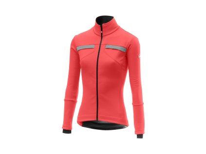 Női kabát Castelli DINAMICA rózsaszínű (Méret L)