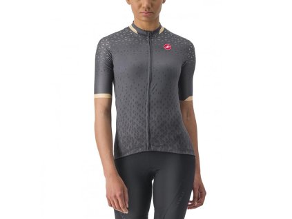 Női Castelli PEZZI trikó sötétszürke (Méret XL)