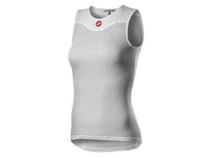 Női ujjatlan mellény Castelli PRO ISSUE 2W fehér (Méret 4XS)