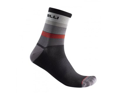 Castelli SCIA 12 szürke/fekete zokni