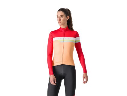 Női Castelli TORNARE puha narancssárga mez (Méret S)