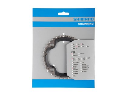 prevodnik slx 32z m670 shimano strieborny 56189