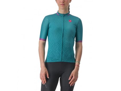 Női Castelli PEZZI trikó zöld (Méret XL)