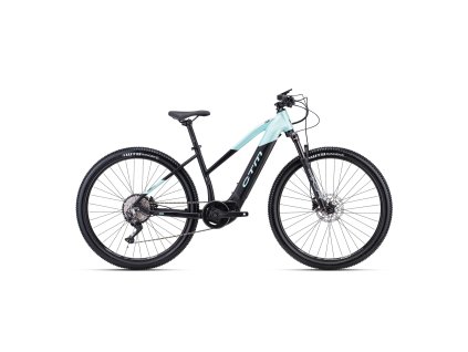 CTM RUBY X Pro matt fekete / türkizkék gyöngyház (Vázméret 16")