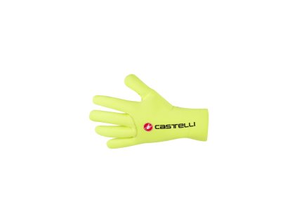 rukavice castelli diluvio c fluo zlte 17635
