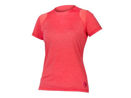 ENDURA Női SingleTrack S/S Jersey II Punch rózsaszín (Méret 4XS)
