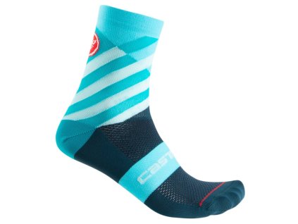 Női Castelli TALENTO W zokni többszínű/türkiz zokni (Megosztott méret XS)
