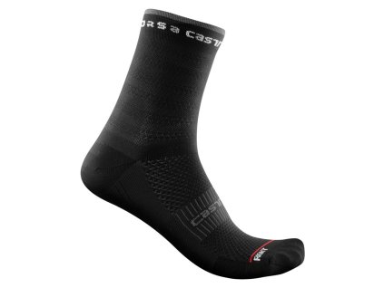 Női Castelli ROSSO CORSA W 11 fekete zokni (Megosztott méret XXL)