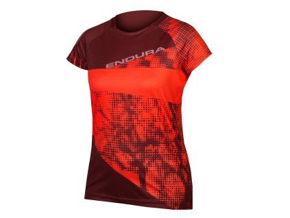 damsky dres endura womens singletrack dots t ltd koralovy 25177