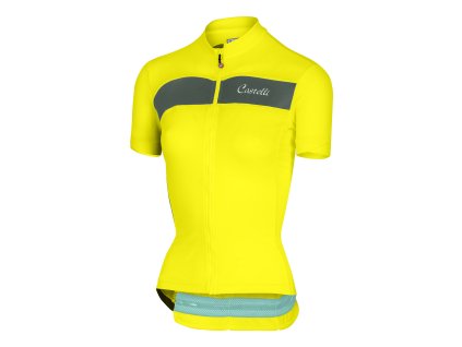 damsky dres castelli scheggia fluo zltoforest sedy 17769