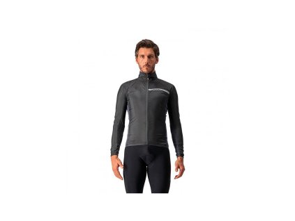 Castelli SQUADRA STRETCH könnyű fekete kabát (Méret 4XS)