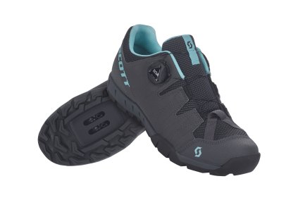 Edzőcipő Scott SPORT TRAIL BOA LADY szürke/türkizkék (A tornacipő mérete 37 - 38)