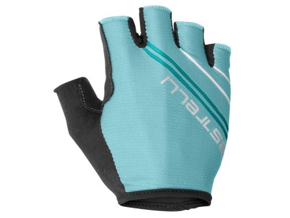Női Castelli DOLCISSIMA 2 világos türkiz/kék kesztyű (Méret 3XS)