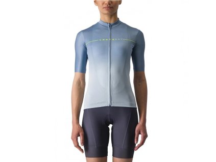 Női trikó CASTELLI SALITA acél kék (Méret 4XS)