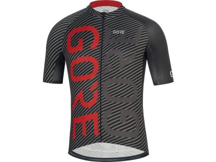 dres gore c3 brand jersey blackred 18677