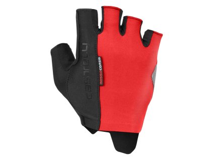 Castelli ROSSO CORSA ESPRESSO kesztyű piros (Méret 4XS)