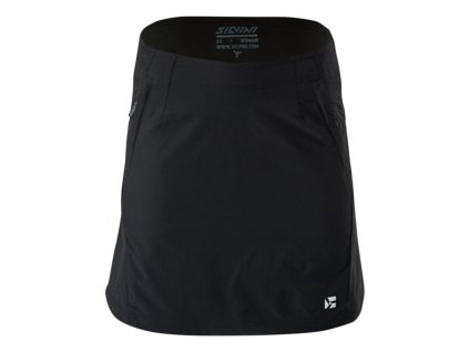 Női szoknya Silvini INVIO INVIO fekete-szénszürke (Méret XXS)