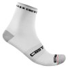 ponozky castelli rosso corsa pro 9 biele lx 53995