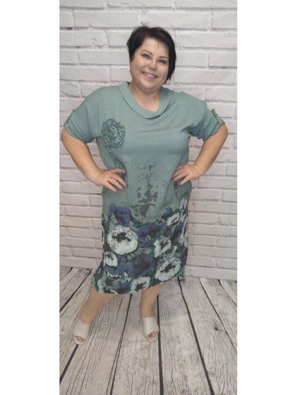 Lněné šaty plus size