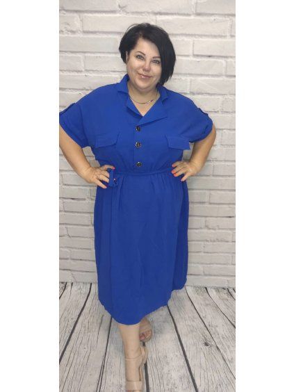 Košilové šaty plus size