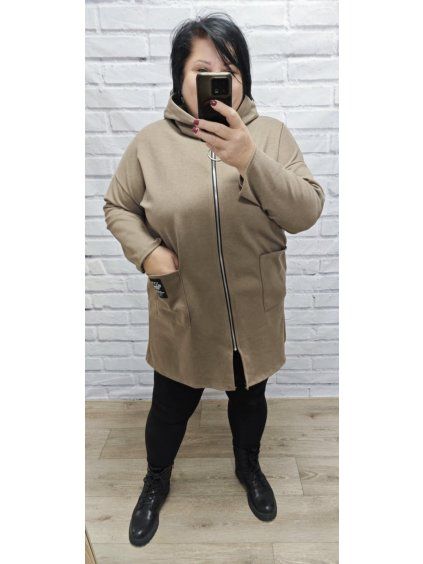 Přechodový kabát plus size