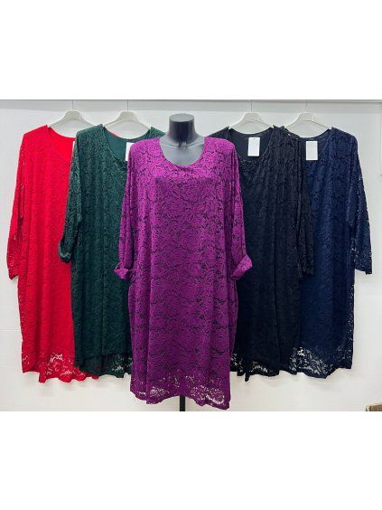 Krajkové šaty plus size