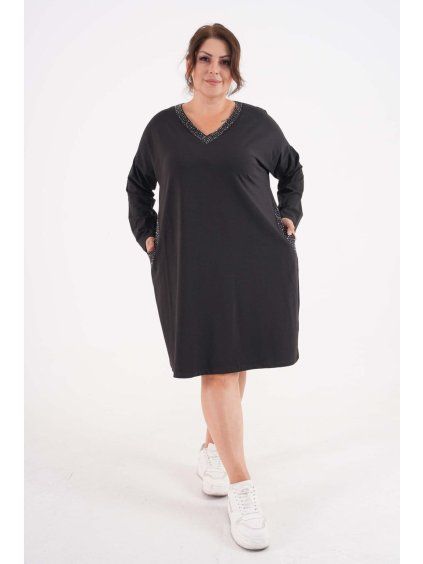 Šaty na chladné období plus size