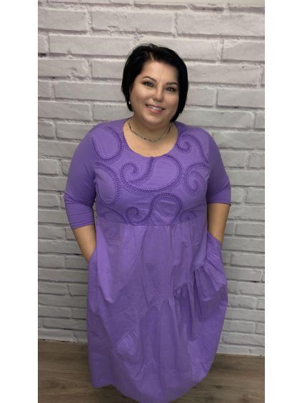 Bavlněné šaty plus size